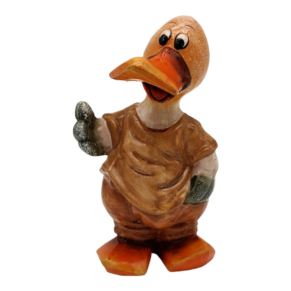 Vintage 6.5" Mid Century Animated Handpainted Ceramic Caricature Duck Quack Gift - Picture 11 of 11